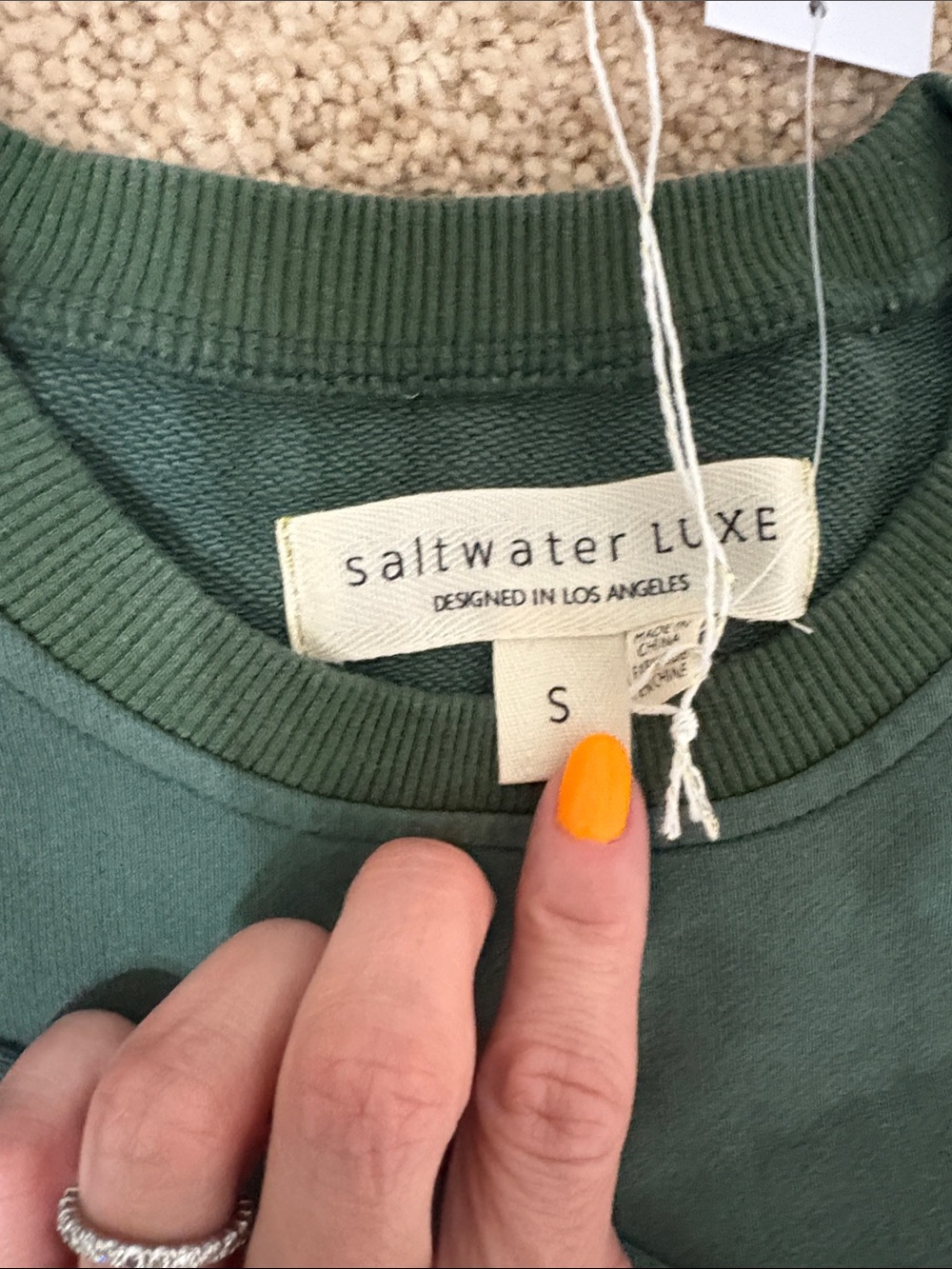 Anthropologie Green Crewneck Sweat Set - Picture 4 of 7